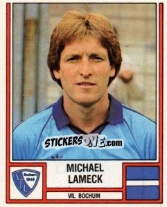 Cromo Michael Lameck - German Football Bundesliga 1981-1982 - Panini