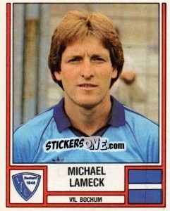 Sticker Michael Lameck - German Football Bundesliga 1981-1982 n. 33 - Panini