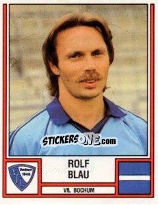 Cromo Rolf Blau - German Football Bundesliga 1981-1982 - Panini
