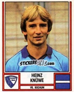 Sticker Heinz Knüwe - German Football Bundesliga 1981-1982 - Panini