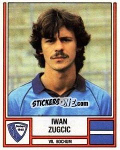 Sticker Iwan Zugcic - German Football Bundesliga 1981-1982 - Panini