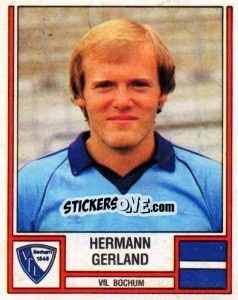 Cromo Hermann Gerland - German Football Bundesliga 1981-1982 - Panini