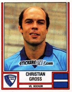 Sticker Christian Gross - German Football Bundesliga 1981-1982 - Panini