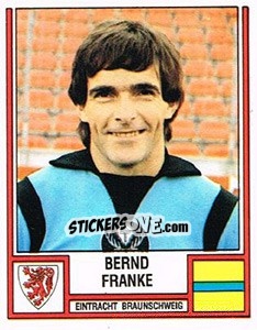 Cromo Bernd Franke - German Football Bundesliga 1981-1982 - Panini