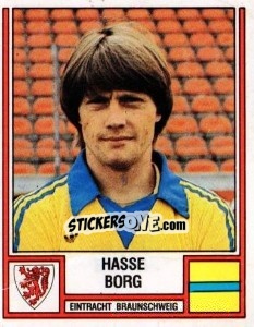 Sticker Hasse Borg - German Football Bundesliga 1981-1982 - Panini