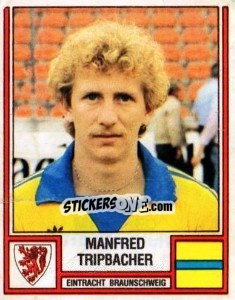 Sticker Manfred Tripbacher - German Football Bundesliga 1981-1982 - Panini