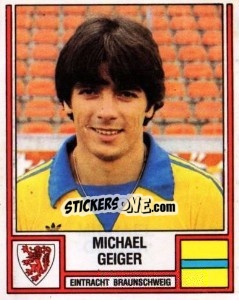Sticker Michael Geiger - German Football Bundesliga 1981-1982 n. 54 - Panini