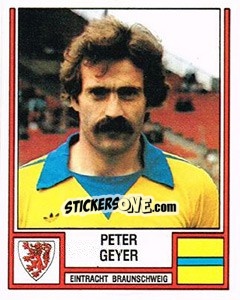 Cromo Peter Geyer - German Football Bundesliga 1981-1982 - Panini