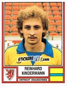Sticker Reinhard Kindermann - German Football Bundesliga 1981-1982 n. 60 - Panini