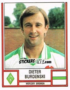 Cromo Dieter Burdenski - German Football Bundesliga 1981-1982 - Panini