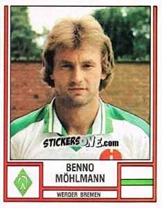 Sticker Benno Mühlmann - German Football Bundesliga 1981-1982 - Panini
