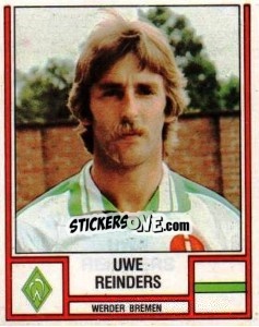 Cromo Uwe Reinders - German Football Bundesliga 1981-1982 - Panini