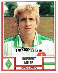 Sticker Norbert Meier - German Football Bundesliga 1981-1982 n. 76 - Panini