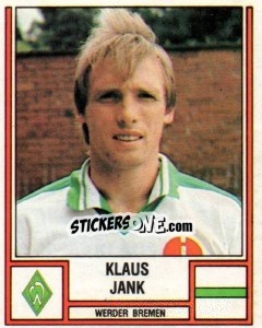 Sticker Klaus Jank - German Football Bundesliga 1981-1982 n. 79 - Panini