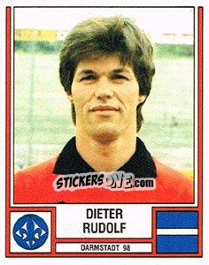 Sticker Dieter Rudolf - German Football Bundesliga 1981-1982 n. 81 - Panini