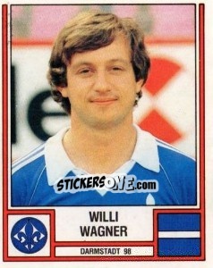 Sticker Willi Wagner - German Football Bundesliga 1981-1982 - Panini