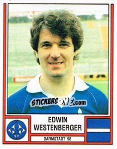 Cromo Edwin Westenberger - German Football Bundesliga 1981-1982 - Panini