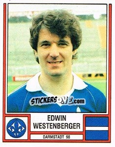 Sticker Edwin Westenberger - German Football Bundesliga 1981-1982 n. 88 - Panini