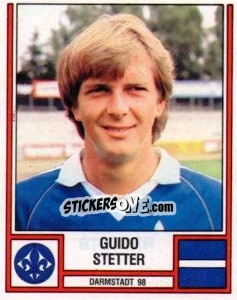 Sticker Guido Stetter - German Football Bundesliga 1981-1982 - Panini