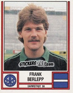 Cromo Frank Berlepp - German Football Bundesliga 1981-1982 - Panini