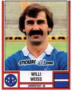 Cromo Willi Weiss - German Football Bundesliga 1981-1982 - Panini