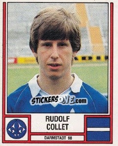 Cromo Rudolf Collet - German Football Bundesliga 1981-1982 - Panini
