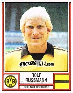 Cromo Rolf Rüssmann - German Football Bundesliga 1981-1982 - Panini