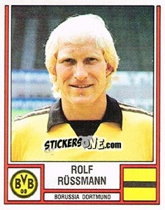 Sticker Rolf Rüssmann - German Football Bundesliga 1981-1982 n. 107 - Panini
