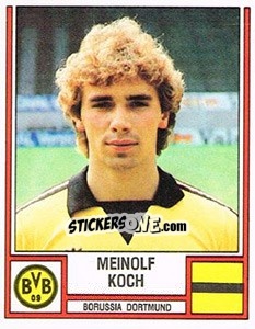 Cromo Meinholf Koch - German Football Bundesliga 1981-1982 - Panini
