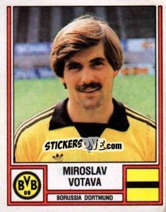 Cromo Miroslav Votava - German Football Bundesliga 1981-1982 - Panini