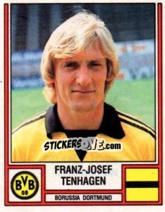 Cromo Franz-Josef Tenhagen - German Football Bundesliga 1981-1982 - Panini