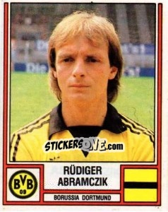 Figurina Rüdiger Abramczik - German Football Bundesliga 1981-1982 - Panini