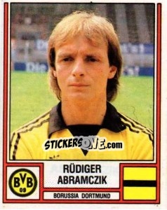 Sticker Rüdiger Abramczik - German Football Bundesliga 1981-1982 n. 112 - Panini