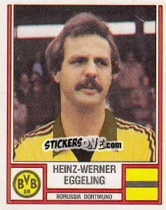 Cromo Heinz-Werner Eggeling - German Football Bundesliga 1981-1982 - Panini