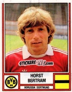 Sticker Horst Bertram - German Football Bundesliga 1981-1982 - Panini