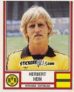 Cromo Herbert Hein - German Football Bundesliga 1981-1982 - Panini