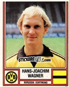 Sticker Hans-Joachim Wagner - German Football Bundesliga 1981-1982 - Panini