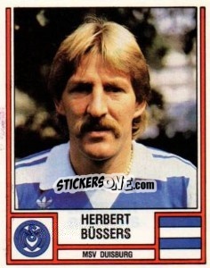 Sticker Herbert Büssers - German Football Bundesliga 1981-1982 n. 124 - Panini