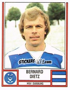 Cromo Bernhard Dietz - German Football Bundesliga 1981-1982 n. 127 - Panini