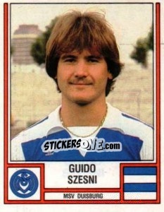 Sticker Guido Szesni - German Football Bundesliga 1981-1982 - Panini