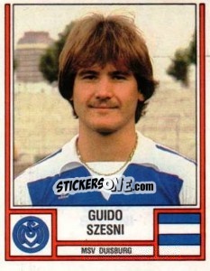 Sticker Guido Szesni - German Football Bundesliga 1981-1982 n. 130 - Panini