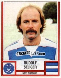 Cromo Rudolf Seliger - German Football Bundesliga 1981-1982 - Panini