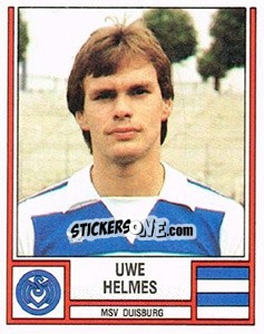 Cromo Uwe Helmes - German Football Bundesliga 1981-1982 - Panini