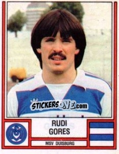 Cromo Rudi Gores - German Football Bundesliga 1981-1982 n. 133 - Panini
