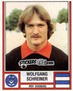 Cromo Wolfgang Schreiner - German Football Bundesliga 1981-1982 - Panini