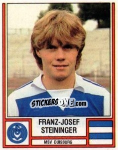 Figurina Franz-Josef Steininger - German Football Bundesliga 1981-1982 n. 136 - Panini
