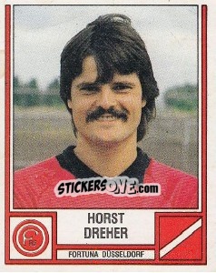 Sticker Horst Dreher - German Football Bundesliga 1981-1982 - Panini