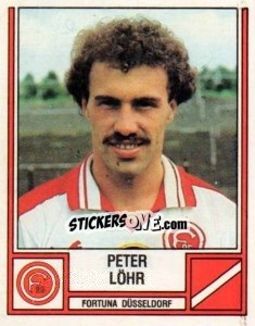 Sticker Peter Löhr - German Football Bundesliga 1981-1982 - Panini