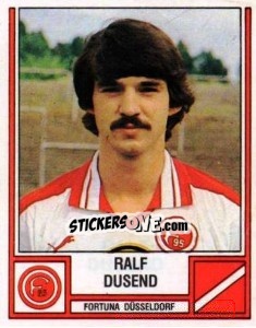 Cromo Ralf Dusend - German Football Bundesliga 1981-1982 - Panini