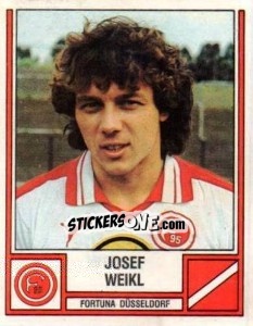 Cromo Josef Weikl - German Football Bundesliga 1981-1982 - Panini